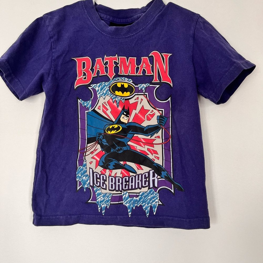 Epic Vintage 1997 Purple Kids Batman Graphic T-Shirt